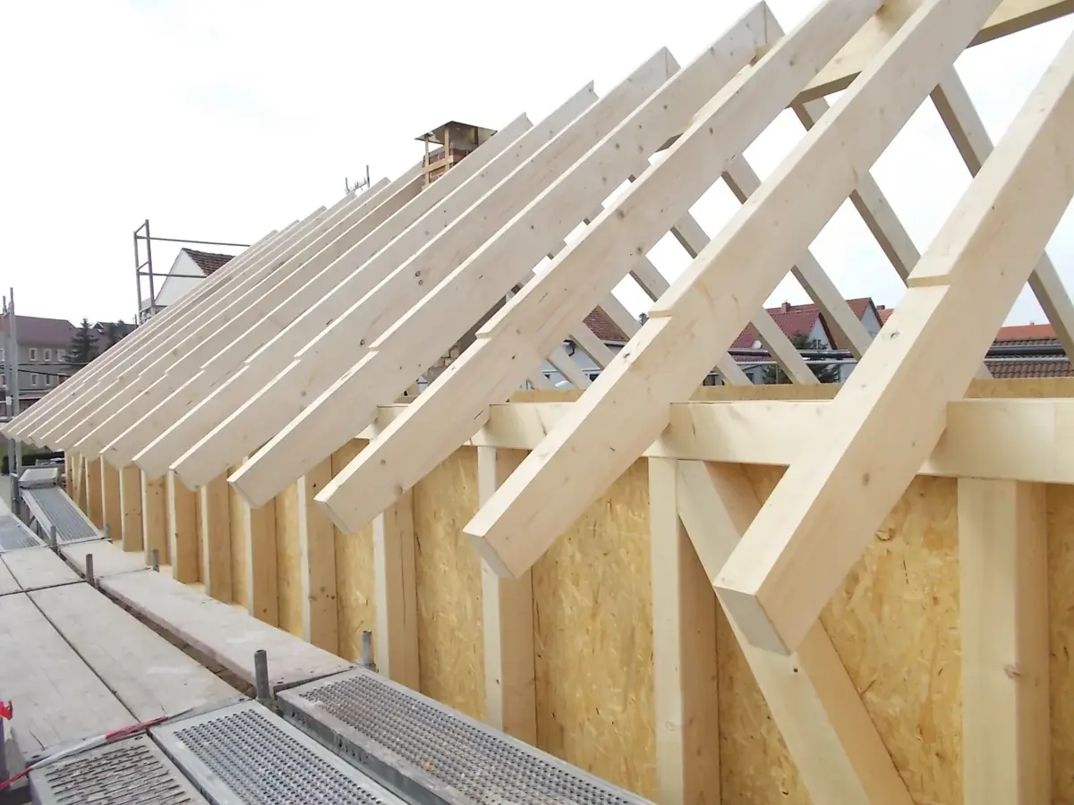 Holzrahmenbau Dachkonstruktion